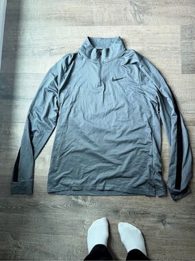 Nike Pro Dri-FIT 1/2-Zip Training Top Gray